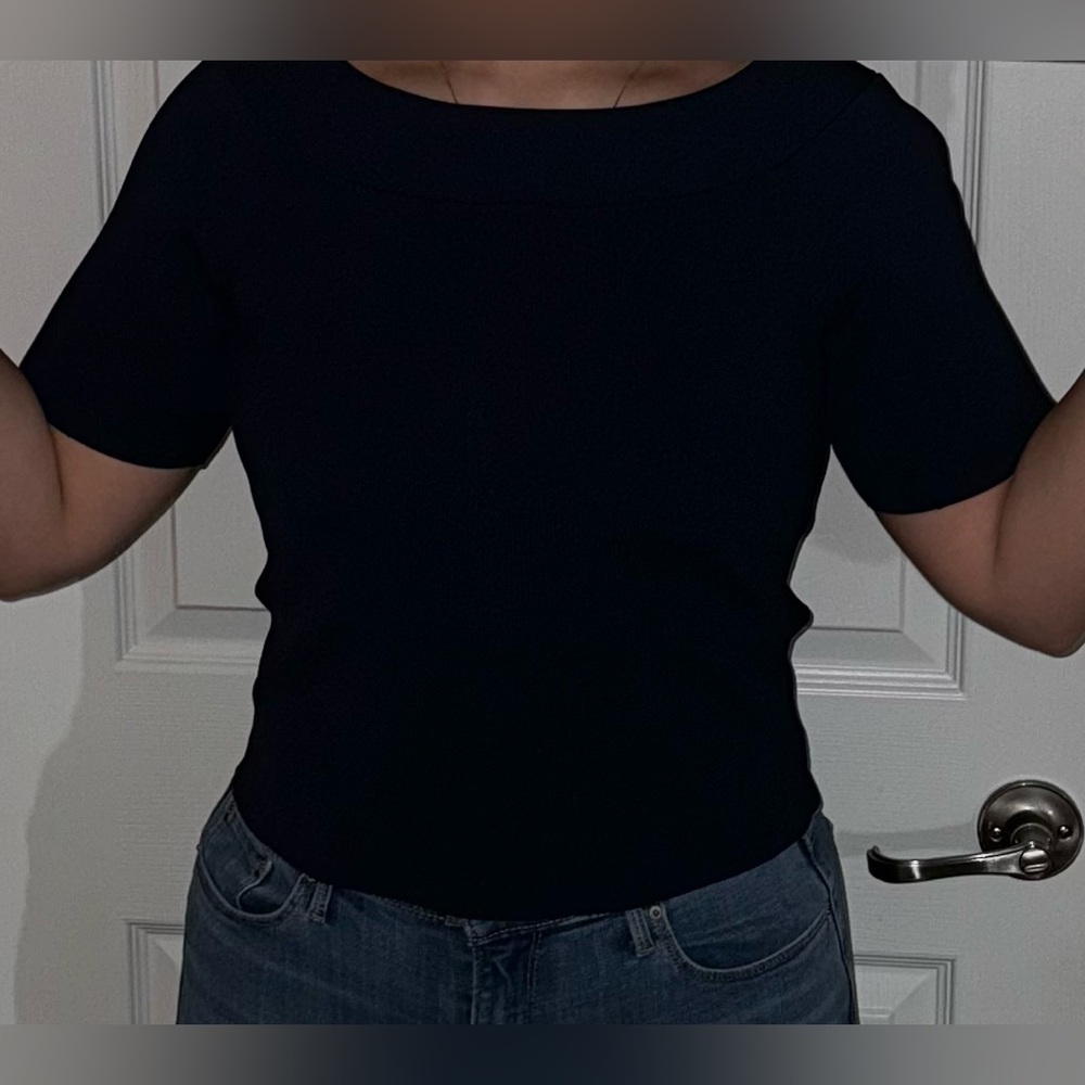 Navy blue blouse
